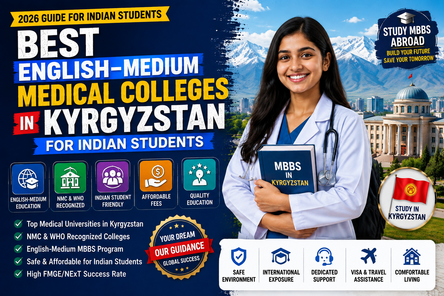 Best English-Medium Medical Colleges in Kyrgyzstan for Indian Students (2026 Guide)